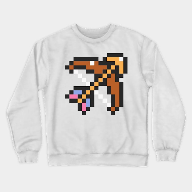 Bow and Arrow Sprite Crewneck Sweatshirt by SpriteGuy95